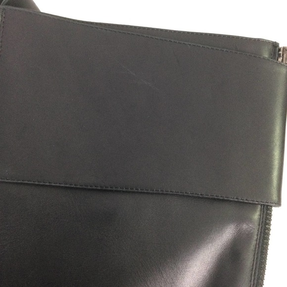 Claudia Ciuti Women's Buckles Chain Link Block Heel Black Leather Calf Boot 7.5 - Picture 12 of 15